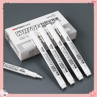 Oil brush pen - white erasable pen that cannot be erased, dries quickly, lasts for writing on all ma