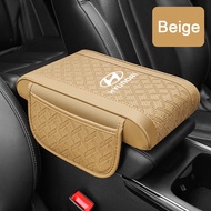 Xe ô tô Hyundai Hộp chứa đồ trên xe hơi Chiều cao pad trung tâm da túi lưu trữ cho Hyundai i10 kona
