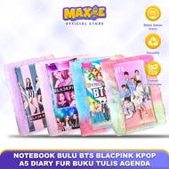 BTS BLACPINK KPOP A5 Diary Fur Notebook Agenda