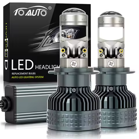 H7 LED Car Headlight Bulbs Projector Lens Bi-LED H4 High Beam Low Beam 80000LM H11 H8 HB3 9005 HB4 9
