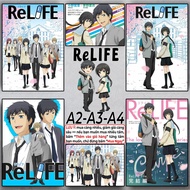 ReLIFE - Anime Poster A2 A3 A4 - Wall Sticker | Recreate your life | Chizuru Hishiro