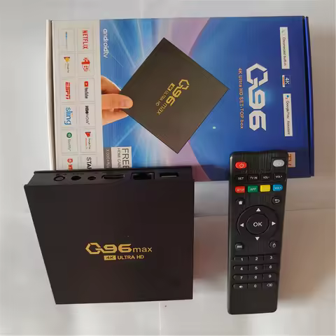 Q96 MAX Smart TV BOX Android 10.0 OS 2.4G WiFi 1GB RAM 8GB ROM Support Youtube Media Player 4K Set T