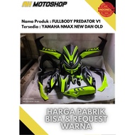 Full Body Set All New NMax Predator 2020 - HITAM Hijau STABILO variasi new nmax tameng predator nmax