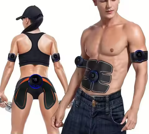 Professional EMS Abdominal Toner Digital Display High-Frequency Pulse Fitness Equipment Muscle Stimu