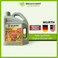 (READY STOCK) WURTH Fully Synthetic 5w50 Engine Oil (4 Litre)