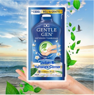 beli 6 sachet GRATIS 1 SACHET Gentle Gen detergen cair morning breeze 55 ml deterjen 1 sachet (1 biji )- biru