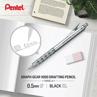 Pentel Graph Gear 1000 Drafting Pencil Mechanical Pencil - 0.3 / 0.5 / 0.7 / 0.9 mm