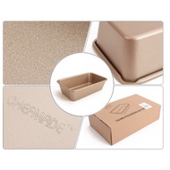 ((Baking Master) Chefmade WK9039 Champagne Gold 2-Pound Cake Mold/2-Pound Medium Non-Stick Toast Box