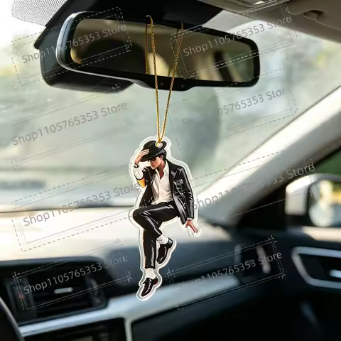 4pc MJ King of Pop Artist Singer Michael Jackson BAD Acrylic Pendant Rock Roll Everlasting Classic M