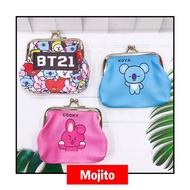 BTS Stirrup Wallet / BTS Stirrup Coin Wallet / Clip Wallet / Cute BTS Wallet / Clip Motif Coin Walle