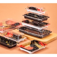 [SG PRODUCT ] RECTANGULAR SUSHI BOX SUSHI TRAY DISPOSABLE JAPANESE STYLE SUSHI CONTAINER