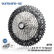 Sunshine Mountain Bike 8 9 10 11 12 Speed Velocidade Bicycle Cassette MTB Freewheel Sprocket 40 42 4