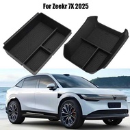 for Zeekr 7X 2025 Car Central Armrest Storage Box Content Center Console Stowing Tidying Accessories
