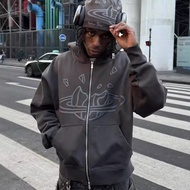 Broken Planet Foam Print Loose Fit Hoodie