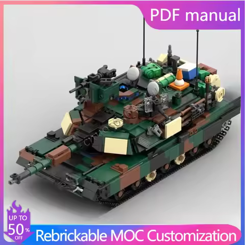 1678 PCS MOC Building Blocks M1A2 Abrams SEP V2 Model DIY Assemble Bricks Military Educational Creat