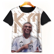 Kids Football T-Shirt - Cute 3D Football T-Shirt - Kylian Mbappe Mbappe-1-designWD Limited Edition F