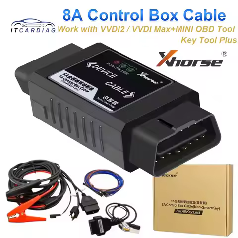 Xhorse VVDI 8A Non-smart Key Adapter For Toyota 8A Control Box Cable All Keys Lost For VVDI2 Max Min