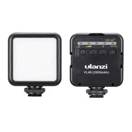 Ulanzi VL49 Mini LED Light ไฟเซลฟี่ ไฟสตูดิโอ ขนาดพกพา แบตในตัว ติดหัวกล้อง ไลฟ์สด ถ่ายภาพ วิดีโอ