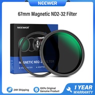 NEEWER 67mm Magnetic Filter Set ชุดฟิลเตอร์แม่เหล็ก CPL/ND/GND/UV/Black Mist/ND1000 พร้อมวงแหวนอะแดป