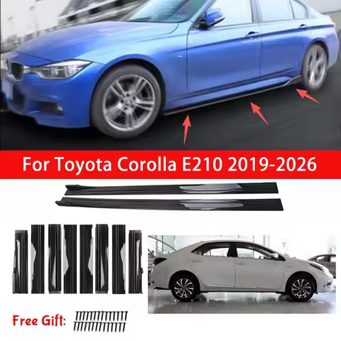 For Toyota Corolla E210 2019-2026 Side Skirt Extension Splitter Lip Racing Modified Side Spoiler