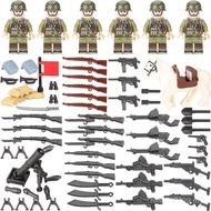 Military Building Blocks German Army U.S. Army Minifigures Russian Army Eight-Road Army British Army