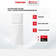TOSHIBA 530L Inverter 2 Door TMF Refrigerator GR-RT623WE-PGY(B5) | 4 Star Energy Efficient Peti Seju