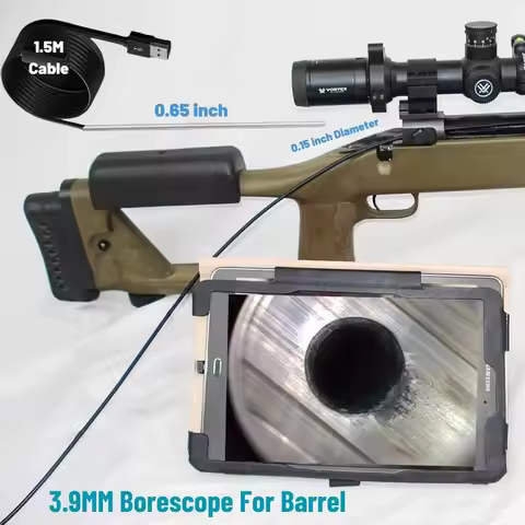 HD 3.9MM Lens Rifle Endoscope Camera Visual Barrel Inspection Tool,Fits .15 Caliber & Larger Hunting
