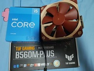 (For sale) Intel i5-11400 CPU + Asus TUF B560M-PLUS Motherboard + Noctua NH-U12S Cooler