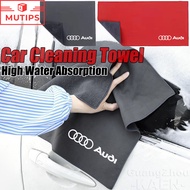 Audi Car Cleaning Towel High Water Absorption Plush Polish Microfiber Wash Cloth For A3 8l 8Y A1 Q5 