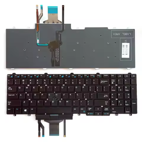 US Laptop Keyboard for DELL Latitude E5550/E5570/E5580/E5590 5580 5590 5591 0FP37Y 0N7CXW N7CXW PK13
