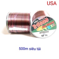 [clearance] fishing line tri fishing line 500m 7 colors x12 carbon braided line x12