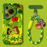 Ốp Lưng Silicon Toàn Diện Cho Huawei Pura80 pro Mẫu Mới P80 Pro+ Hoạt Hình P70 Mole 70 pro Có Dây Đe