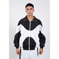 OCWA ECHO OVERSIZED WATERPROOF BLACK AND WHITE JACKET