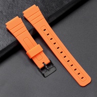 18mm Soft Silicone Watchband for Casio gshock Sport Diving Replacement Bracelet Band Silver Gold Ros