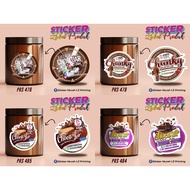 ❤️MURAH❤️ STICKER LABEL PRODUK CHOCO JAR, COOKIES, KEK, BISKUT, STICKER HOMEMADE | MIRRORKOTE STICKE