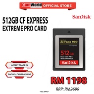 SANDISK 512GB CF EXPRESS EXTREME PRO CARD