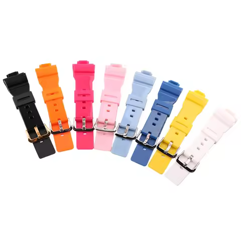 Resin watch band buckle accessories compatible with Casio BABY-G BA-110 111 112 120 Sports rubber wa