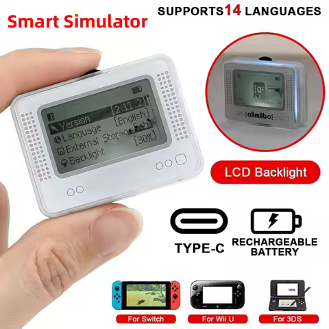 For Allmiibo Chargeable Intelligent Simulator Emulator Universal Writer for Nintendo Switch/IIU/3DS/