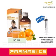 Axcel Paracetamol-250 Suspension 90ml EXP:11/2027 [ Orange 250mg Syrup Paracetamol 250 ]