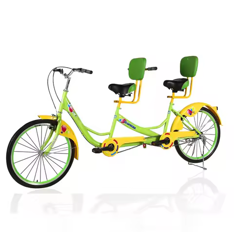Sightseeing Tourist Recreational Vehicles Adult 3 Person 24 26 Inch Beach Cruiser tandem Bike for Sa