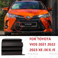 Front Bumper Towing Hook Cover / towing cover / hook cover For TOYOTA VIOS 2021 2022 2023  XE / XLE / E (Matte Black)