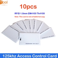 10pcs RFID 1.8mm EM4100 Tk4100 125khz Access Control Card Sticker Key Fob Token Ring Proximity Chip 