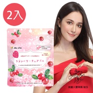 [BeeZin 康萃] 日本原裝進口蔓越莓+櫻花萃取口含錠 (60錠/袋)-2入組