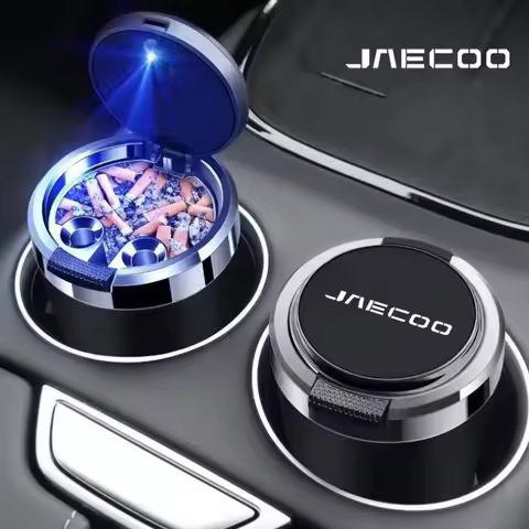 Car Ashtray Cigarette Ash Holds Cup LED Light Automotive Ashtray For CHERY JAECOO J1 J2 J3 J4 J5 J6 