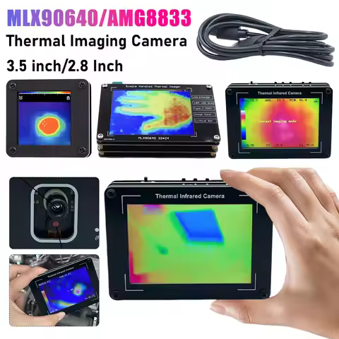 3.5 Inch Thermal Infrared Camera -40-450℃ Measurement 32x24 Pixel Thermal Imaging Camera Thermal Cam