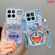 casing Honor X6C Anti fall anime cartoon TPU soft silicone 3D cute phone casing XXLK