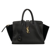 Yves Saint Laurent YSL Paris Laula Handbag Purse leather black Direct from Japan Secondhand