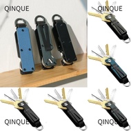 QINJUE Key Organizer, Metal with Screwdriver Keys Fob with Clip,  Holds 2-6 Keys Multi-function Mode