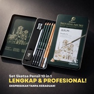 Professional Sketch Pencil Set 10 PCS Drawing Set