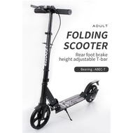 Disc Brake Kick Scooters Youngster Foot Scooters Adult Two-wheeled Scooter Foldable Single Shock Abs